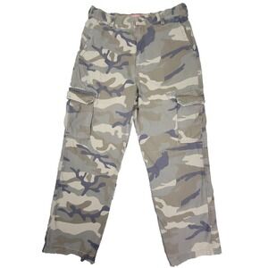 Vintage Mossimo Cargo Supply Pants Mens 36x30 Camo  Loose Y2K
